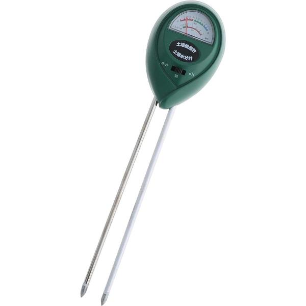 高儀  簡易土壌酸度計 水分測定機能付き 園芸 農業 家庭菜園 【 PH3〜PH10まで測定可能 】...