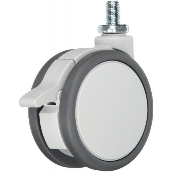 ハイロジック(HILOGIK) 26314 フレスコキャスター75mm M10ボルト・ストップ付 グ...