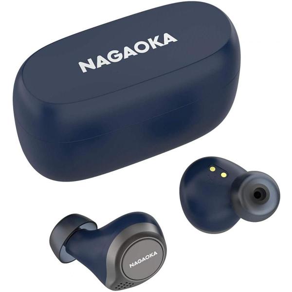 NAGAOKA Bluetooth5.0対応 オートペアリング機能搭載 最大8時間再生対応 完全ワイ...
