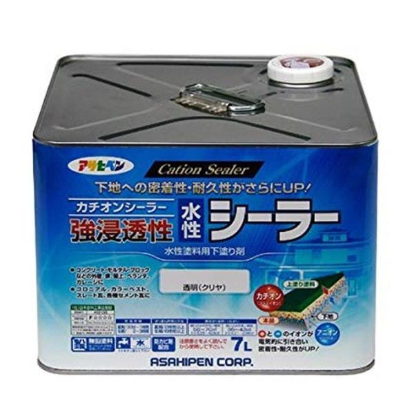 【在庫有・即納】アサヒペン 強浸透性水性シーラー 透明（クリヤ）7L