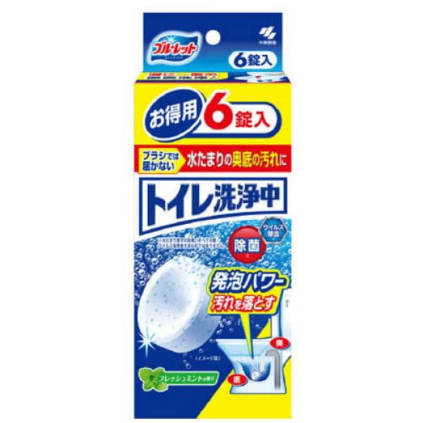 小林製薬 ブルーレット トイレ洗浄中 フレッシュミントの香り 6錠入　トイレ用洗浄剤