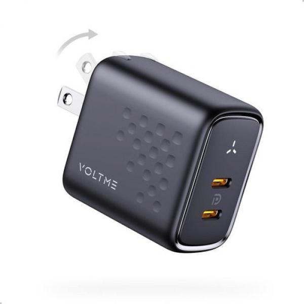 ボルトミー VOLTME PD対応 折りたたみ式 充電器 45W Type-C×2ポート Revo ...