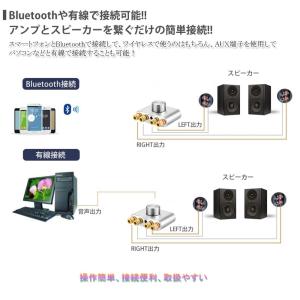 アンプ bluetooth パワーアンプ ステ...の詳細画像4