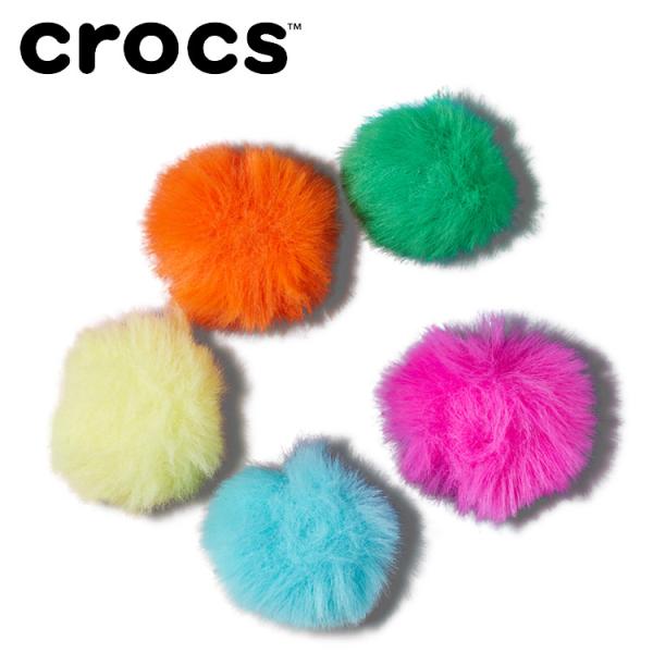 クロックス crocs ジビッツ 80s Neon Puff Ball 5 Pack 80s ネオン...