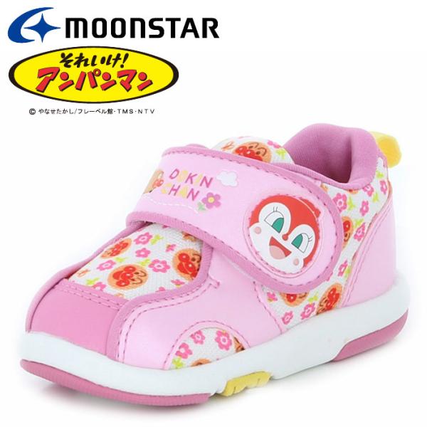 ムーンスター アンパンマン ベビー シューズ ベビー08 ピンク 子供靴 男の子 女の子 男児 女児...
