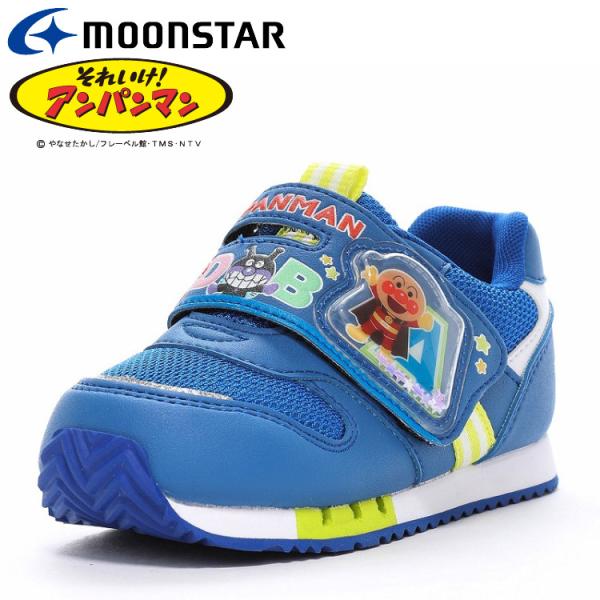 ムーンスター AP C180 ブルー 12186185 アンパンマン 子供靴 キッズ スニーカー