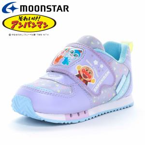 ムーンスター AP C184 パープル 12187049 アンパンマン 子供靴 キッズ スニーカー