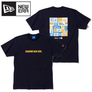 【ポイント10倍】 ニューエラ コットン Tシャツ 半袖 UCLA ミックスロゴ レギュラーフィット 13529131｜szone