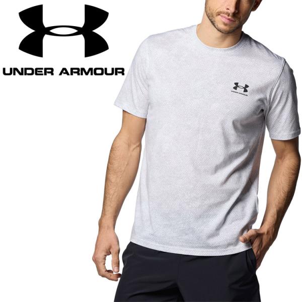 アンダーアーマー UA プリント ショートスリーブTシャツ 1384804-011 メンズ