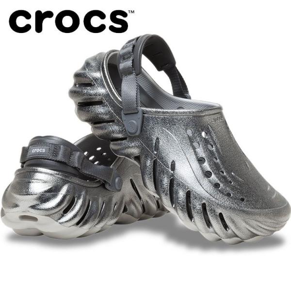 クロックス crocs Echo Clog Metal Sport 214109-1FS メンズ レ...