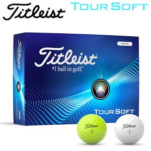 タイトリスト ゴルフ ツアー ソフト ゴルフボール 1ダース(12球入り) 2024モデル 日本正規品 Titleist Tour Soft｜szone