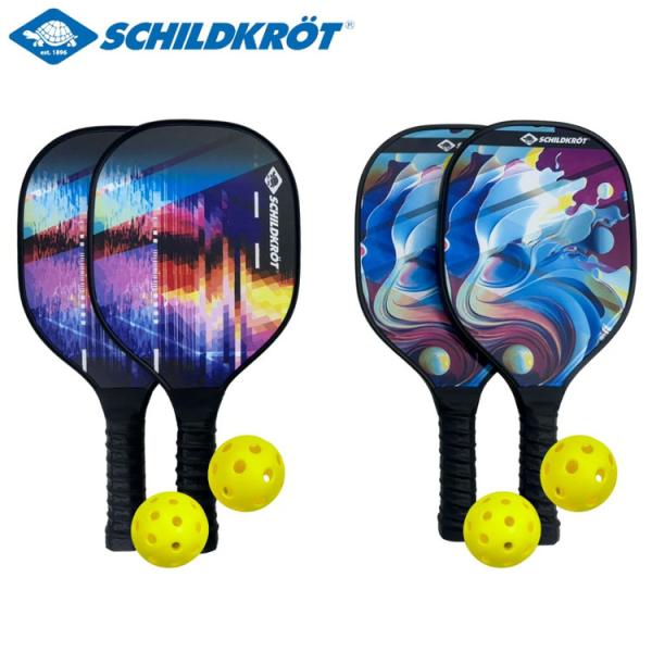 Schildkrot シルトクレート ピックルボール ラケット2本 屋内 屋外用ボール2個セット 9...