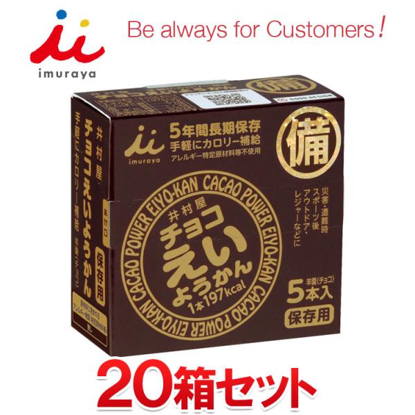 井村屋 チョコ えいようかん 20箱セット