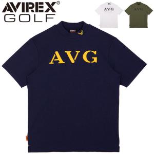 アヴィレックス ゴルフ ワッフルモックシャツ メンズ 春夏 ゴルフウェア AVG3S-AP6｜szone
