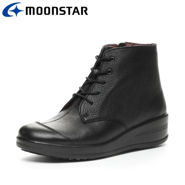 ムーンスター SP7762NSR ブラック 42300666 スポルス レディース コンフォート ブ...