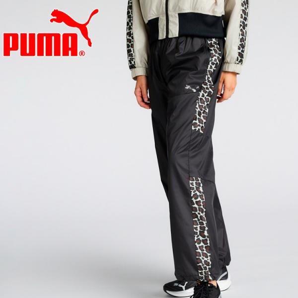 プーマ TRN EDGE 裏起毛 トリコット ウーブンパンツ 526100-01 レディース