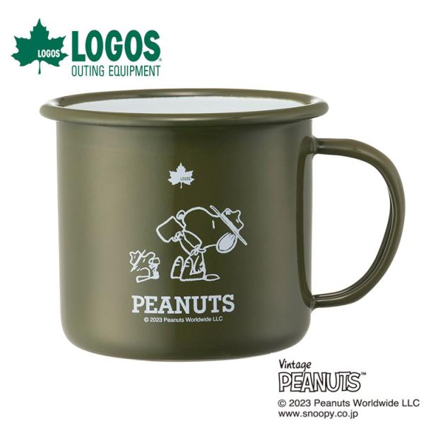 ロゴス SNOOPY(Beagle Scouts 50years) ホーローマグ 86001117