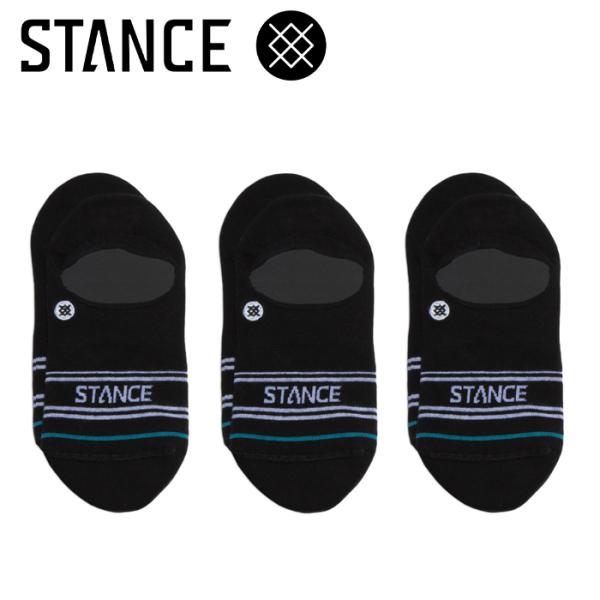 スタンス BASIC 3 PACK NO SHOW A145D20SROBLK ソックス 靴下 メン...