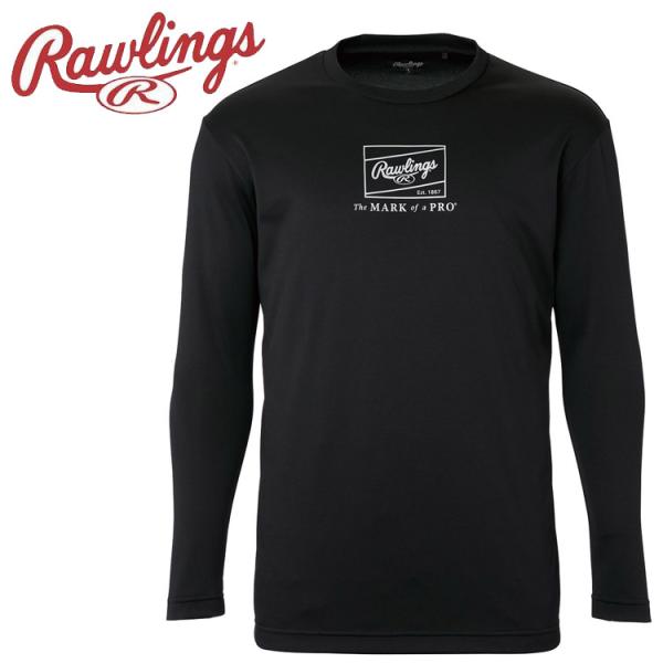 ローリングス Rawlings ナガソデロゴプリント Tシャツ AST15S06-B