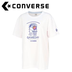 【ポイント10倍】 CONVERSE(コンバース)  バスケット  ガールズプリントTシャツ  CB341352-1100｜szone