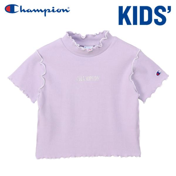 チャンピオン ショートスリーブTシャツ 半袖 ショート丈 クロップド丈 カジュアル ジュニア キッズ...
