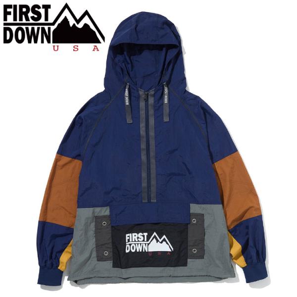 FIRST DOWN USA マルチカラー アノラック MULTICOLOR ANORAK F141...