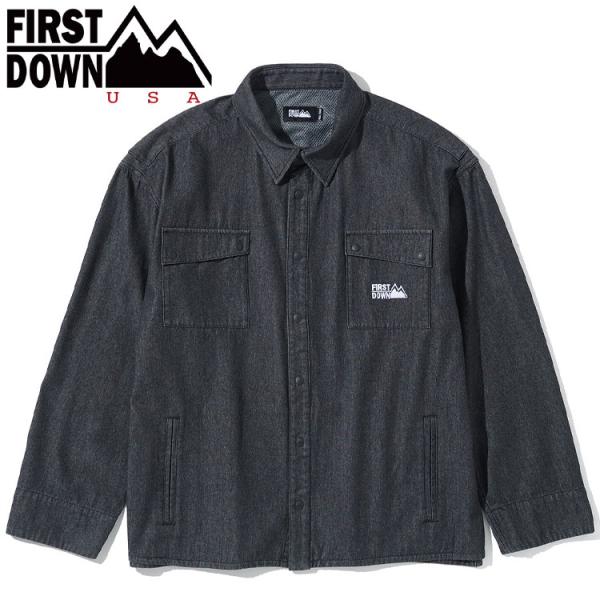 FIRST DOWN USA デニム シャツ ブルゾン DENIM SHIRT BL F191011...