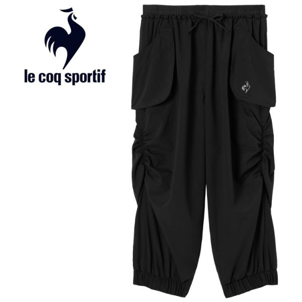 ルコック le coq sportif シャーリングクロップドパンツ LZ5FHP40L-BK00 ...