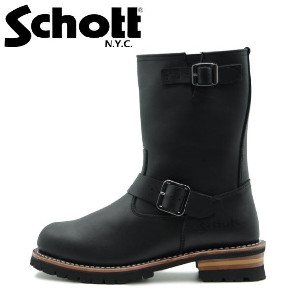 ショット エンジニアブーツ ロングブーツ S23001 メンズ ワークブーツ バイカー 本革 Sch...