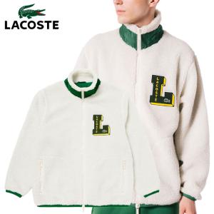 [新品未使用] LACOSTE ブラック フリースジャケット サイズ4 LACOSTE ラコステ Lワッペンシェルパフリースジャケット メンズ