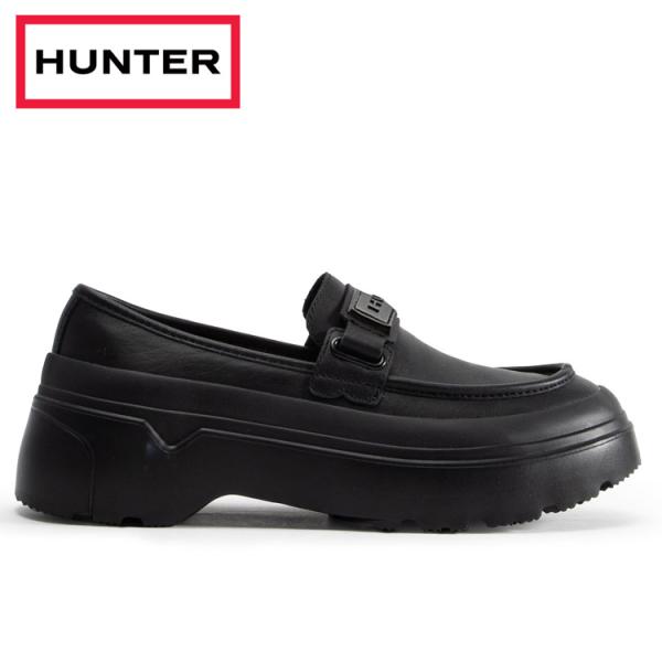 ハンター リファインド エクスプローラー フラットフォーム ローファー - ブラック UFF2251...