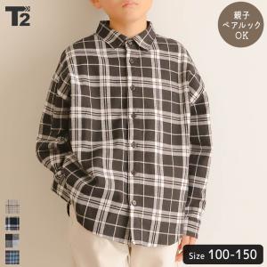 新作 チェックシャツ 長袖 キッズ 女児 男児 親子ペアルック 親子コーデ 家族 お揃い ユニセックス シャツ チェック オーバーサイズ