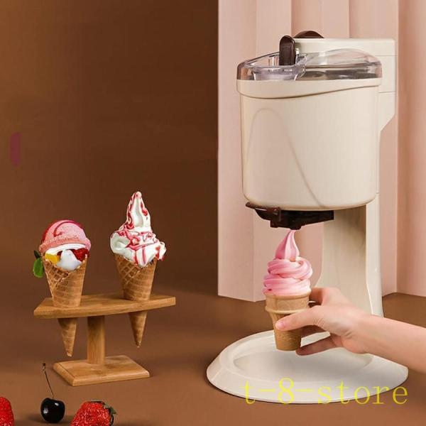ホームアイスクリームメーカーマシンソフトクリームマシン、全自動ミニフルーツサーブフリーザーコンテナ、...