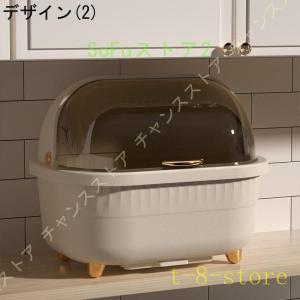 キッチン収納 蓋付き 食器棚 食器ラック 食器...の詳細画像2