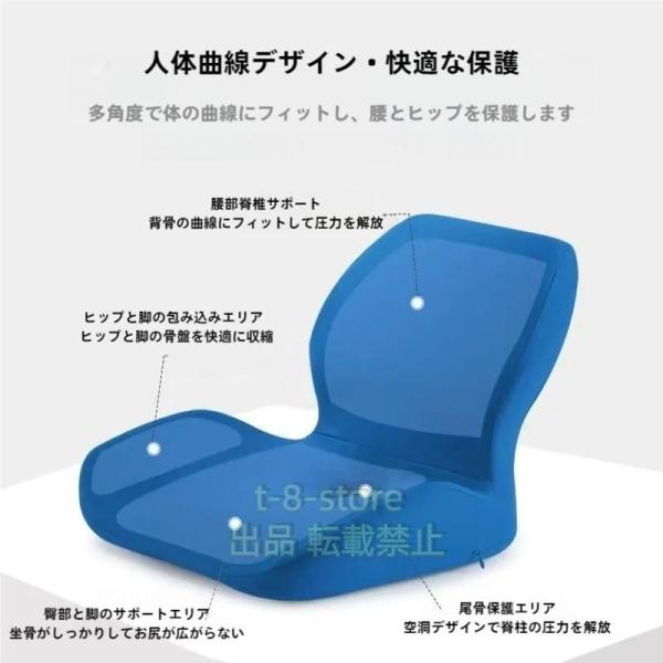 椅子クッション低反発お尻が痛くならない仙骨クッション座椅子極厚ざぶとん耐圧分散クッション厚い腰痛対策...