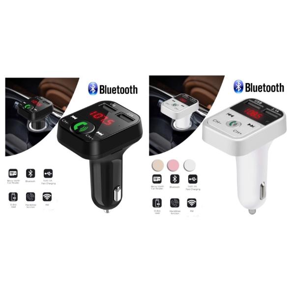 2 Bluetooth FMトランスミッター 充電器　充電　音楽再生　ハンズフリー　スマホ  二台同...