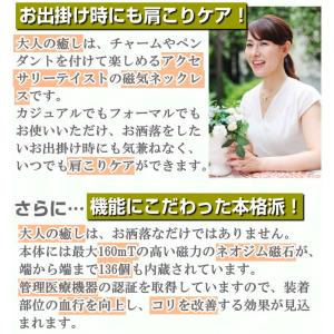 大人の癒し 磁気ネックレス ネオジム磁石びっし...の詳細画像1