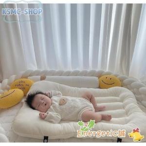ベビーベッド ベビークッション 持ち運び 新生児 赤ちゃん 転落防止 ベビー用寝具 ベッド コットン 安心快適 インベッド 丸洗いok 百日祝い 記念写真 出産祝い