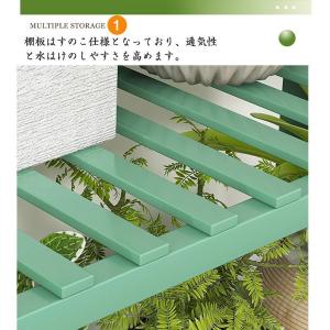 ガーデンラック フラワースタンド 天然竹製 フ...の詳細画像1