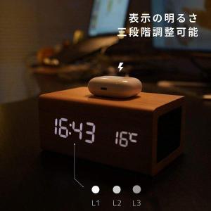 めざまし時計 1台4役 置き時計 おしゃれ ワ...の詳細画像2