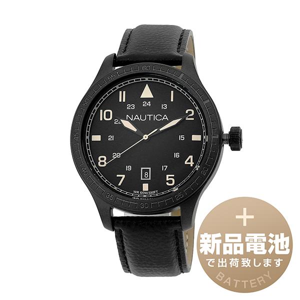 ノーティカ BFD105 デイト 腕時計 NAUTICA A11107G ブラック 黒 新品電池で安...