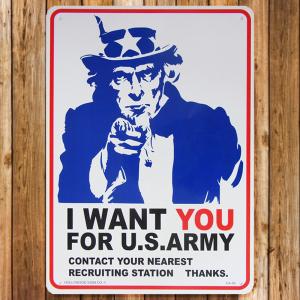 プラスチックサインボード アンクルサム Uncle Sam CA-50 男前インテリア メッセージ アメリカン雑貨｜t-bravo