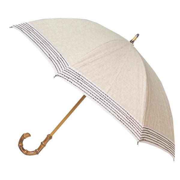 裾切り継ぎ 刺繍 エスクール 晴雨兼用傘