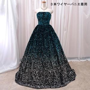 カラードレス 赤 緑 紫 スパンコールドレス ...の詳細画像2