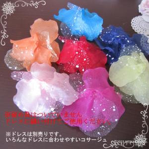 コサージュ 同色3個セット 髪飾り 花飾り ド...の詳細画像1