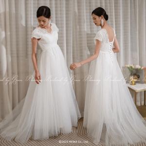 結婚式 セパレート ドレス 花嫁 ツーピース ウェディング 白