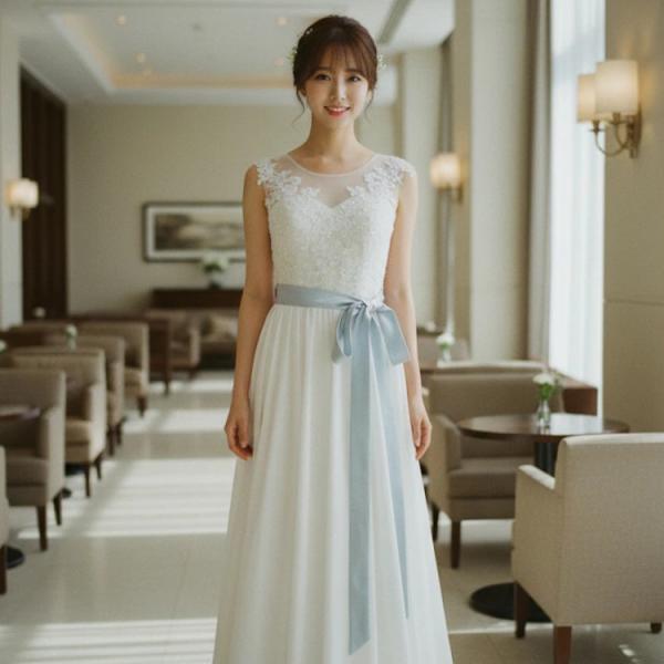 在庫処分 ウエディングドレス  結婚式  前撮りに  即日発送  編み上げサイズ調整 gcd8825