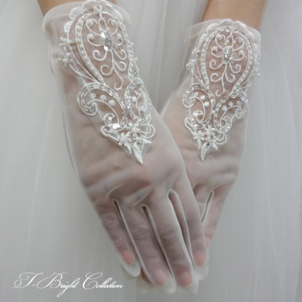 在庫処分 ウエディンググローブ ウェディンググローブ 結婚式 前撮り 手袋ブライダルグローブ ショー...
