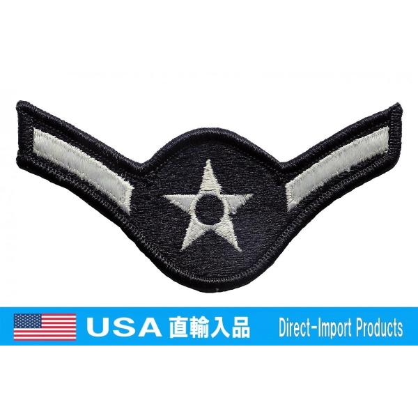 ミリタリー ワッペン 階級章 USAF AIRMAN アメリカ軍 パッチ 米空軍 U.S.AIR F...