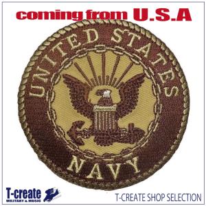 ミリタリー ワッペン 米海軍 エンブレム デザートタンカラー アメリカ軍 パッチ U S Navy Pn Oh 08 T Create Shop 通販 Yahoo ショッピング